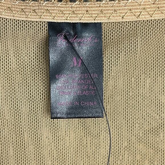 Frederick's of Hollywood Lola Lee Mesh Long Sleeve Sheer Teddy Latte M NWT‎ - Picture 9 of 10